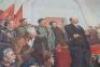 Very Large Oil on Canvas Painting of Vladimir Lenin Addressing a Crowd of Revolutionaries - 10
