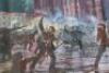 Russian Revolution Oil on Canvas Painting of the Storming of the Winter Palace, St Petersburg
