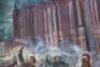 Russian Revolution Oil on Canvas Painting of the Storming of the Winter Palace, St Petersburg - 5