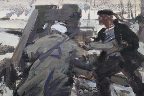 Soviet Russian Oil Painting by Valentine Sergeevich Smirnov