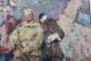 Soviet Russian Oil Painting by Ilya Efimovich Vasilchenko ‘Victory Day’