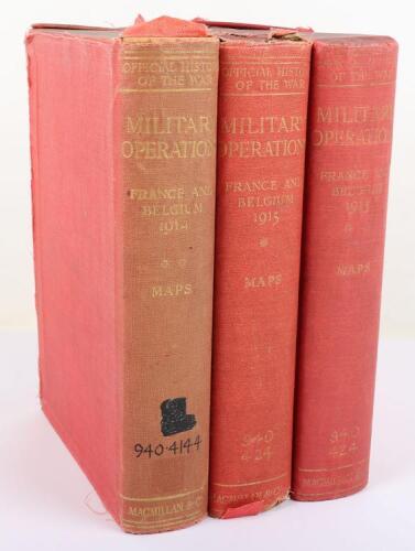 3x Volumes of Great War Official History of the War Maps