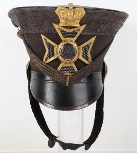 Rare North Hants Yeomanry Officers Bell Top Shako Circa 1832