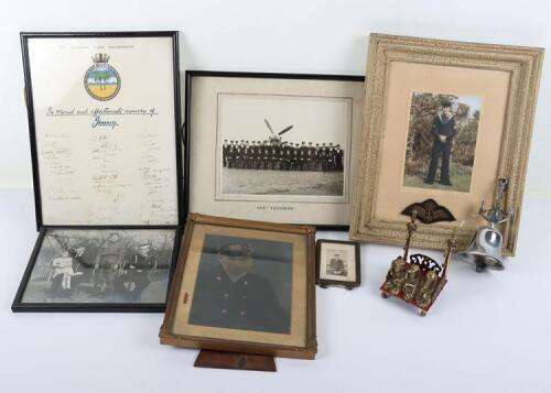 Archive of Documents and Photographs Relating to Father and Son, Covering both WW1 and WW2 in the Royal Navy and the Fleet Air Arm