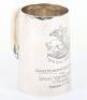 Hallmarked Silver Presentation Tankard of Northumberland Fusiliers Interest - 5