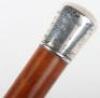 Hallmarked Silver School of Musketry Hythe Presentation Cane - 3