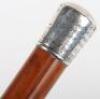 Hallmarked Silver School of Musketry Hythe Presentation Cane - 4