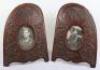 Fine Quality Pair of Carved Aircraft Propeller Tip Photograph Frames,