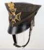 Rare North Hants Yeomanry Officers Bell Top Shako Circa 1832 - 9