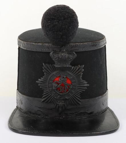Victorian 39th West York Rifle Volunteers Officers Quilted Shako 1869-78
