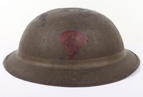 WW1 British Divisionally / Battalion Marked Steel Combat Helmet