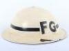 WW2 British Home Front Fire Guard Leaders Steel Helmet - 4
