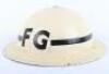 WW2 British Home Front Fire Guard Leaders Steel Helmet - 6