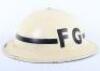 WW2 British Home Front Fire Guard Leaders Steel Helmet - 7