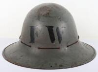 WW2 British Home Front Fire Watchers Helmet