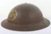 Scarce WW2 British Home Front Telephone Operator Auxiliary Fire Service Steel Helmet - 4