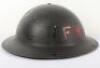 Unusual WW2 British Fire Watchers Steel Helmet - 3