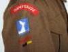 WW2 British Hampshire Regiment Distinguished Service Order and Military Cross Winners Battle Dress Blouse - 3