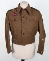 WW2 Hampshire Regiment Battle Dress Blouse with Beja Battle Badge