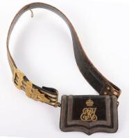 Edward VII Royal Army Medical Corps Officers Cross Belt and Pouch