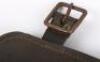 Rare 1914 Pattern Leather Entrenching Tool Head Carrier, - 2