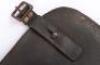 Rare 1914 Pattern Leather Entrenching Tool Head Carrier, - 3