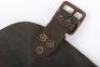 Rare 1914 Pattern Leather Entrenching Tool Head Carrier, - 5