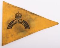 Scarce Civil Defence Senior Officials Car Pennant