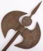 Persian Qajar Dynasty Double Headed All Steel Axe - 3