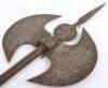 Persian Qajar Dynasty Double Headed All Steel Axe - 4