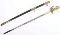 Unusual Victorian Royal Naval Artillery Volunteers Officers Sword