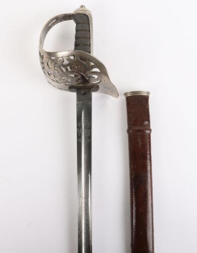 Victorian 1895 Pattern Infantry Officers Sword by McBride, Charles Street, St James&rsquo;s, London