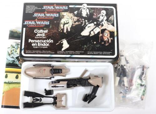 Scarce Vintage Boxed Palitoy General Mills Star Wars Tri Logo The Power of The Force Endor Chase