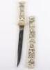 19th Century Japanese Carved Bone Dagger Tanto - 3