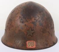 WW2 Japanese Army Type 90 Steel Combat Helmet