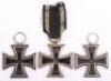 3x 1914 Iron Cross 2nd Class Medals