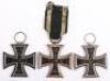 3x 1914 Iron Cross 2nd Class Medals - 3