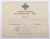 3x WW1 1914 Iron Cross 2nd Class Award Citations - 2