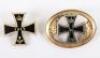 2x 1914 Iron Cross Brooch Pins