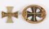 2x 1914 Iron Cross Brooch Pins - 2