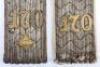 WW1 German Infantry Regiment Nr 170 Officers Shoulder Straps - 2