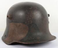 WW1 German M-17 Camouflaged Steel Combat Helmet