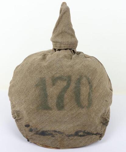 Imperial German Baden Infantry Regiment Nr 170 (9th Baden) Other Ranks Pickelhaube with Trench Cover