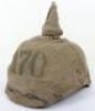 Imperial German Baden Infantry Regiment Nr 170 (9th Baden) Other Ranks Pickelhaube with Trench Cover - 4