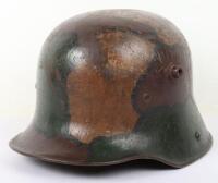 WW1 German M-17 Camouflaged Steel Combat Helmet