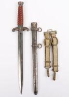 WW2 German Army Officers Dagger with Hanging Straps