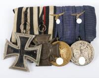 WW1 / WW2 Luftwaffe Court Mounted Medal Group of Four