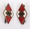 2x Hitler Youth Membership Badges - 2