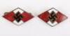 2x Hitler Youth Membership Badges - 3