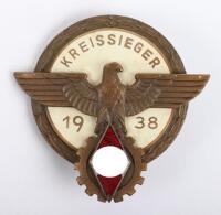 Third Reich Hitler Youth 1938 Kreissieger Badge